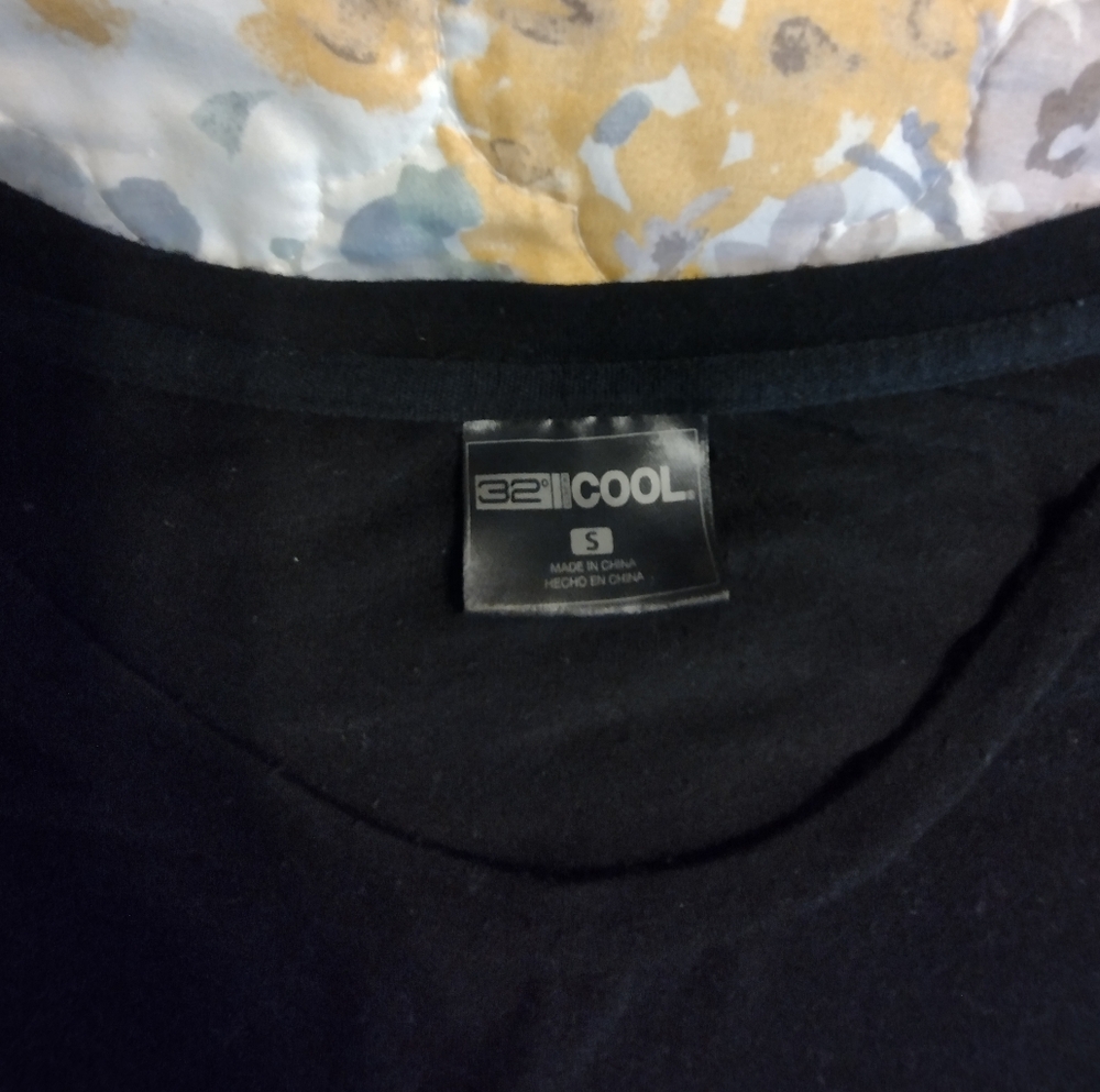 32 Degrees Cool Black Soft Lux Casual T-Shirt Dress Pockets Summer Comfy Small - Picture 6 of 7